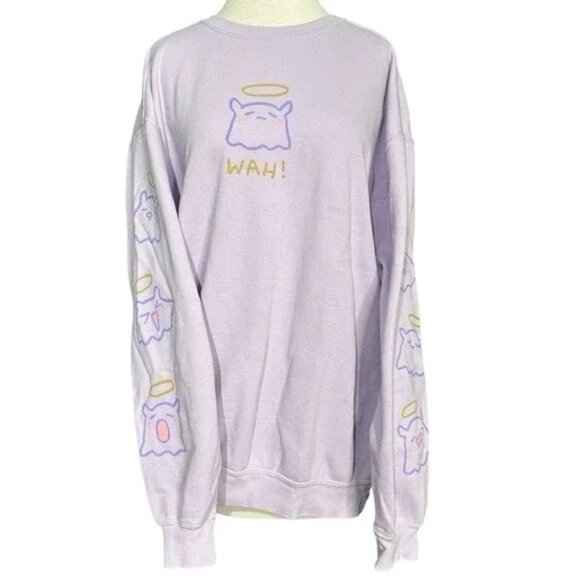 Hololive‎ x OMOCAT Ina'nis Wah! Sweater Crewneck Sweatshirt Size: XXL |G1 - Picture 1 of 7